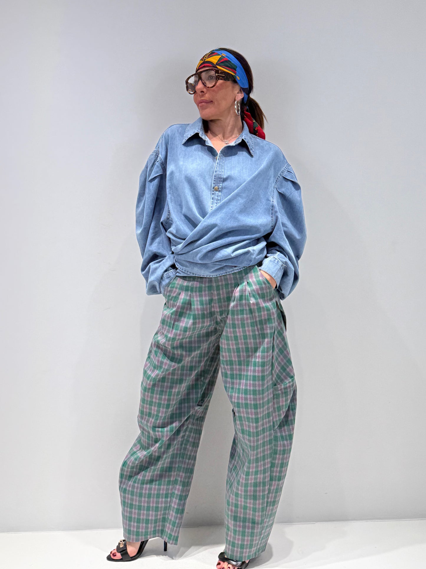 PANTALONE SCOZZ BALOON verde|Colore:Verde