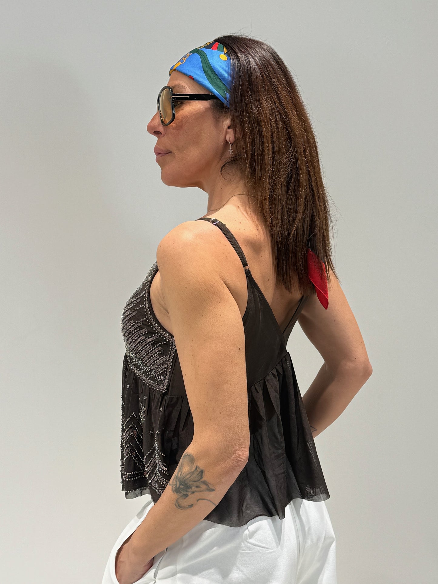 TOP LOUISANA marrone|Colore:Marrone
