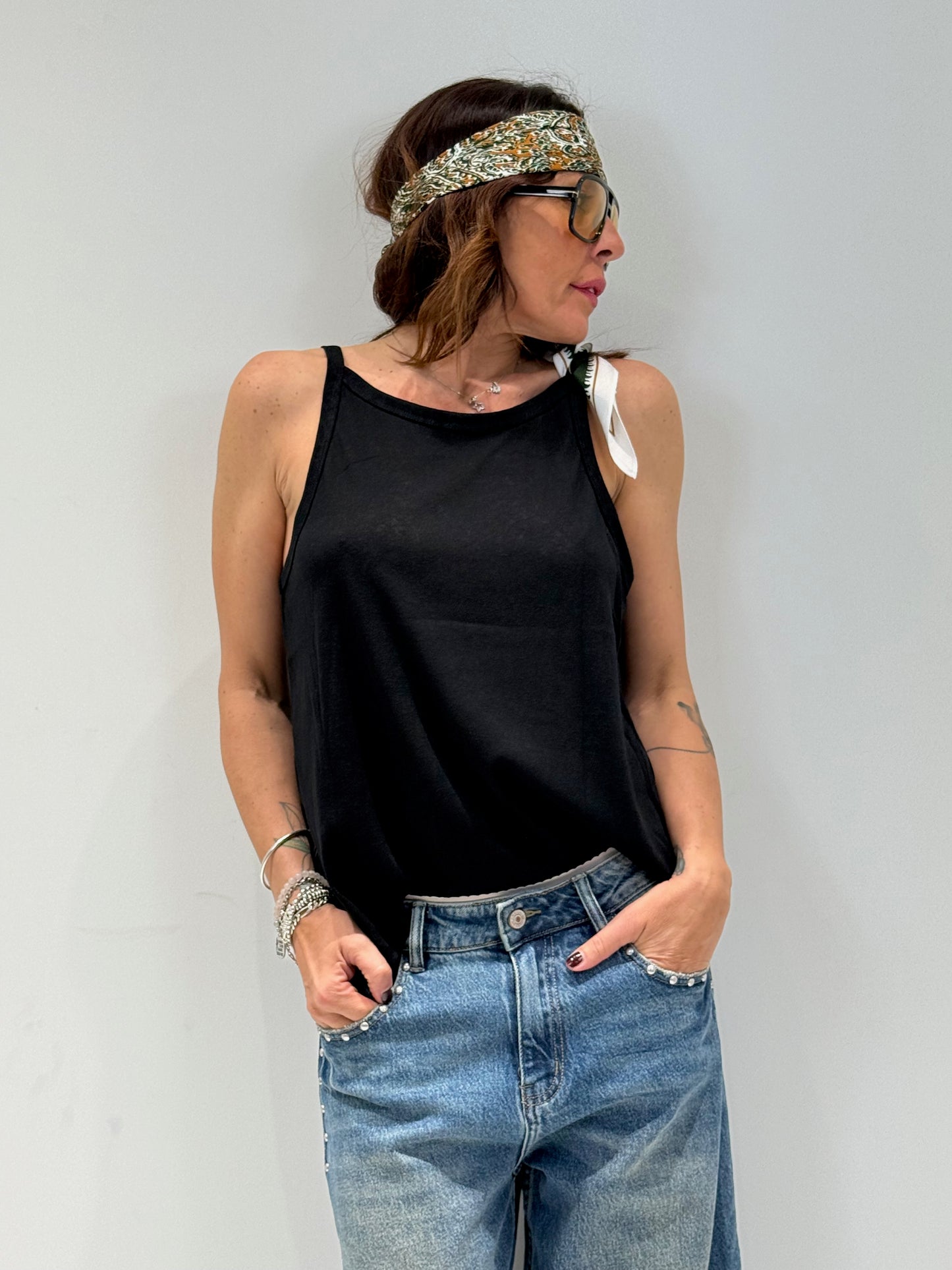 CANOTTA ZETA nero|Colore:Nero