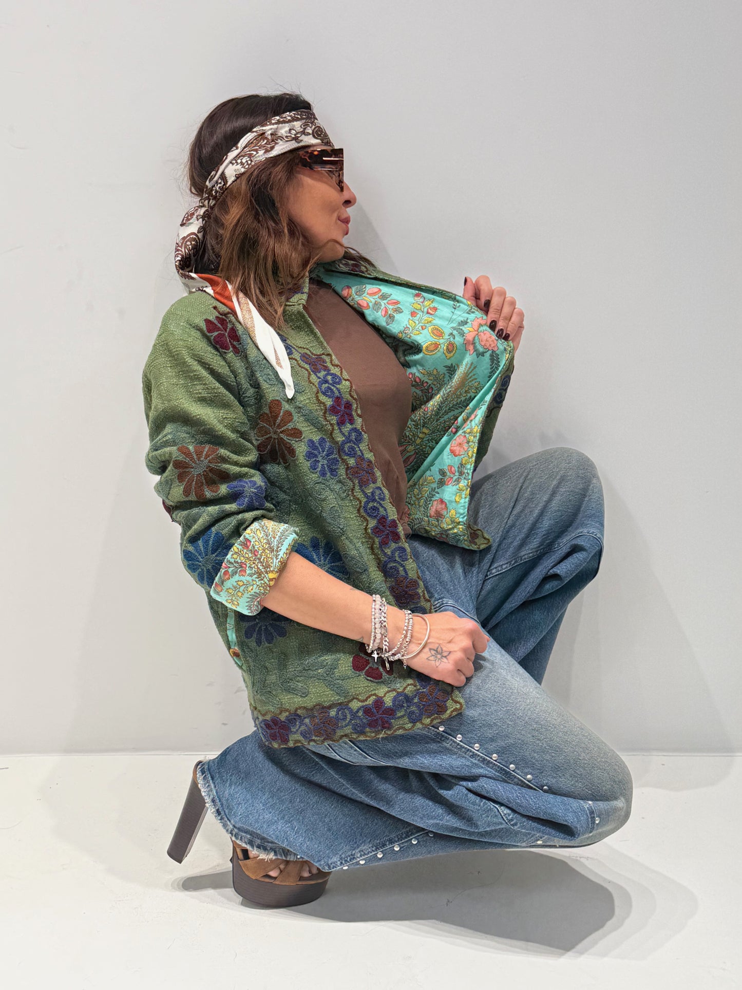 GIACCA SAMURI verde 1|Colore:Verde 1