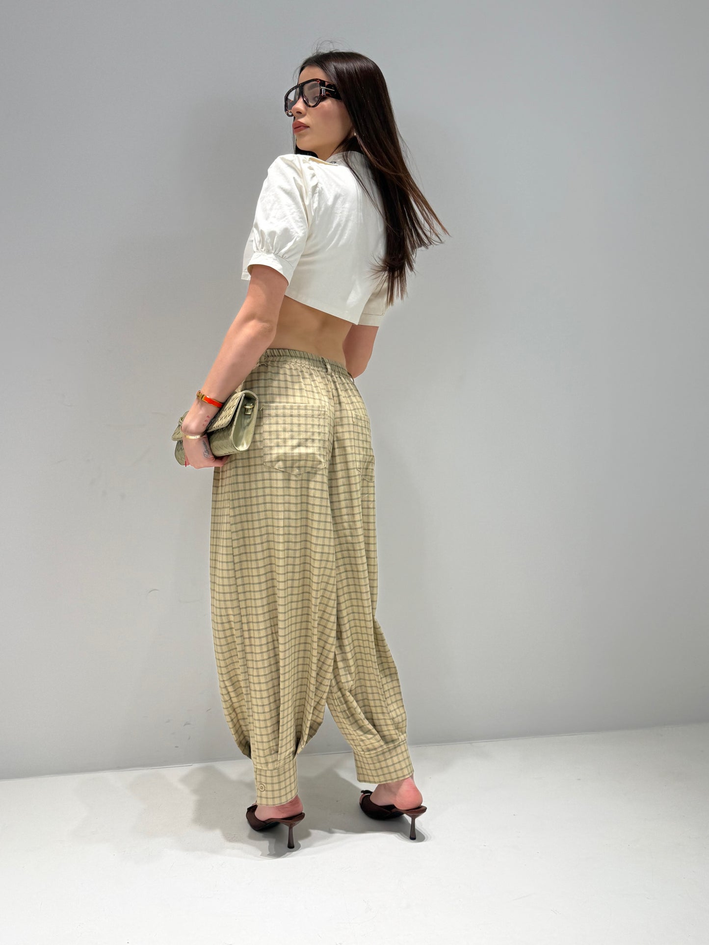 PANTALONE GLAMOUR beige|Colore:Beige
