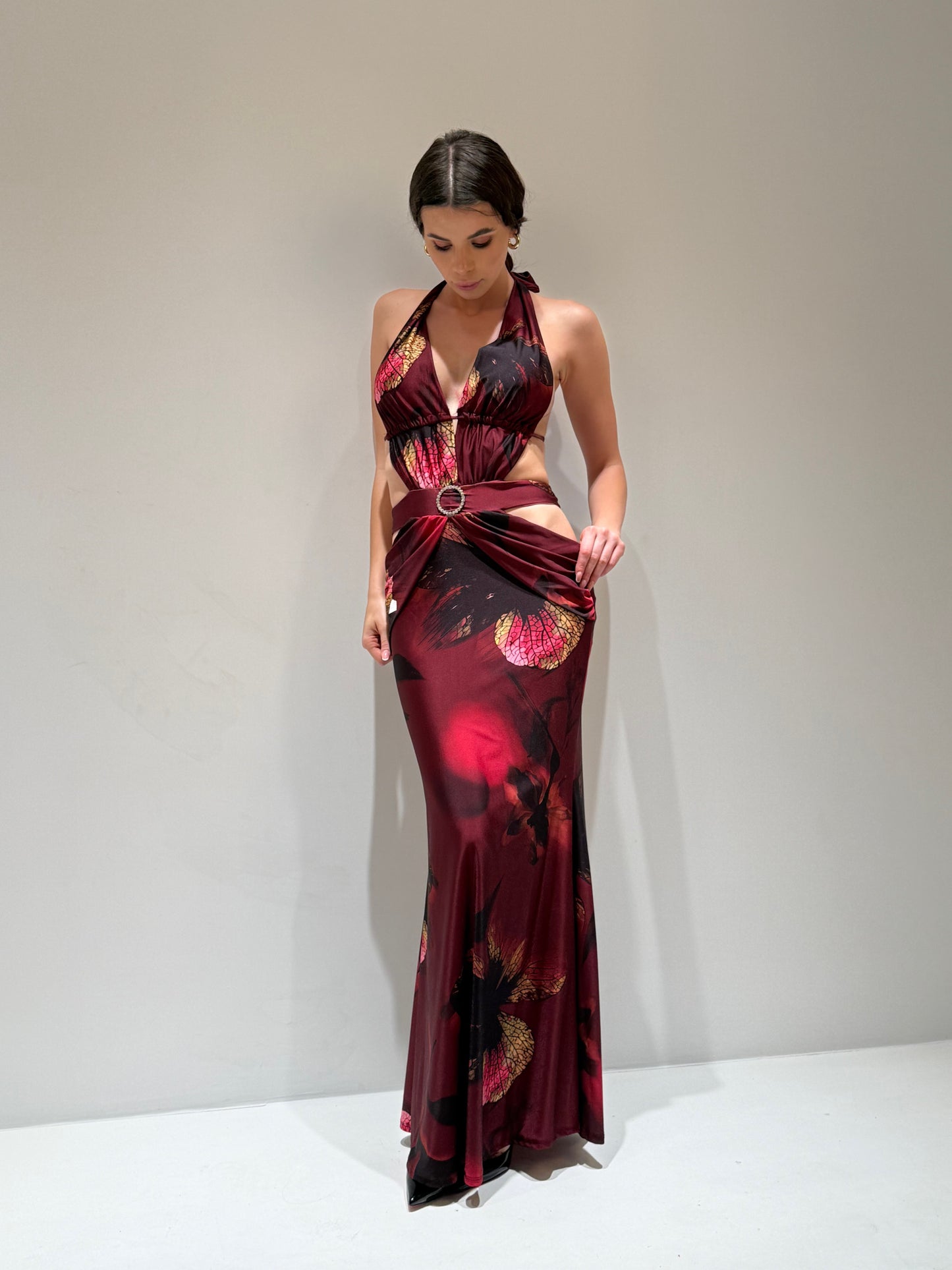 ABITO FLOID bordeaux|Colore:Bordeaux