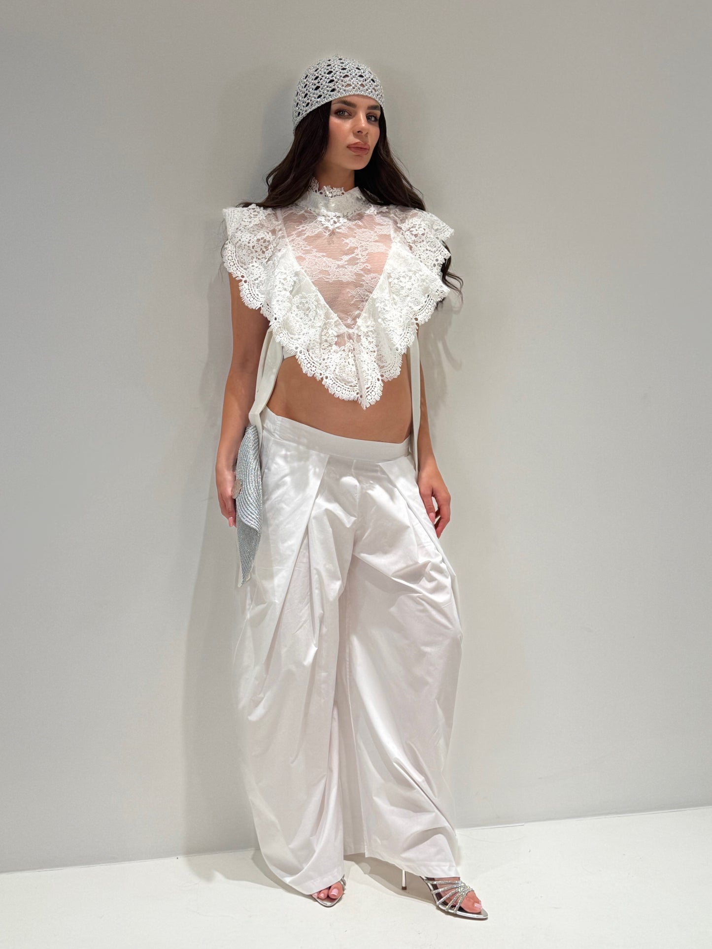 PANTALONE FORLING bianco|Colore:Bianco