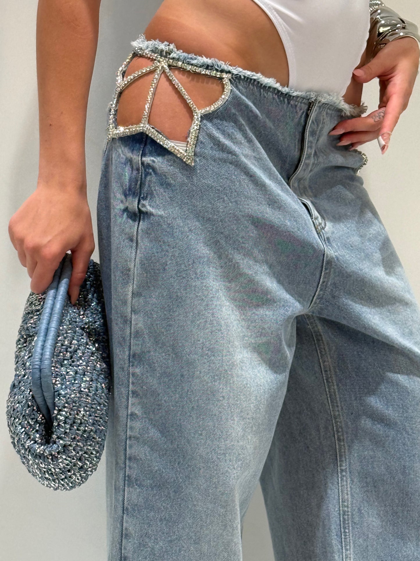JEANS LOUISE STELLA lavaggio chiaro|Colore:Lavaggio chiaro