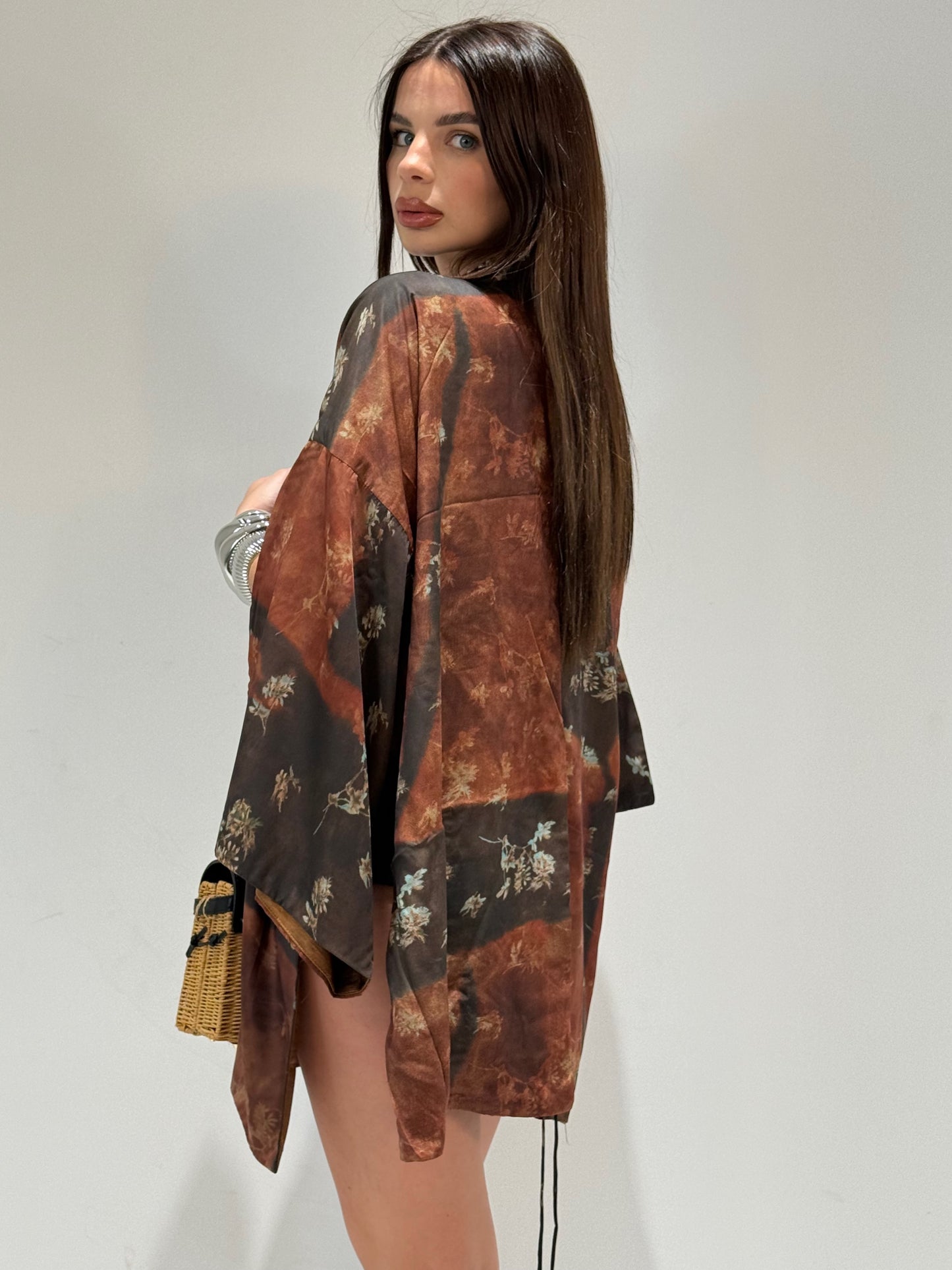KIMONO SANUZY marrone|Colore:Marrone