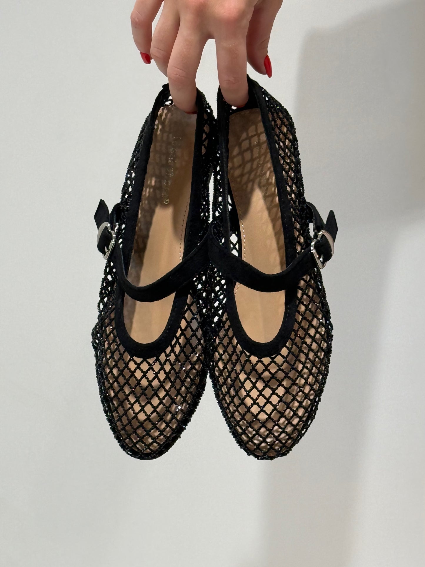 BALLERINA L"ECLIPSE STRASS nero|Colore:Nero