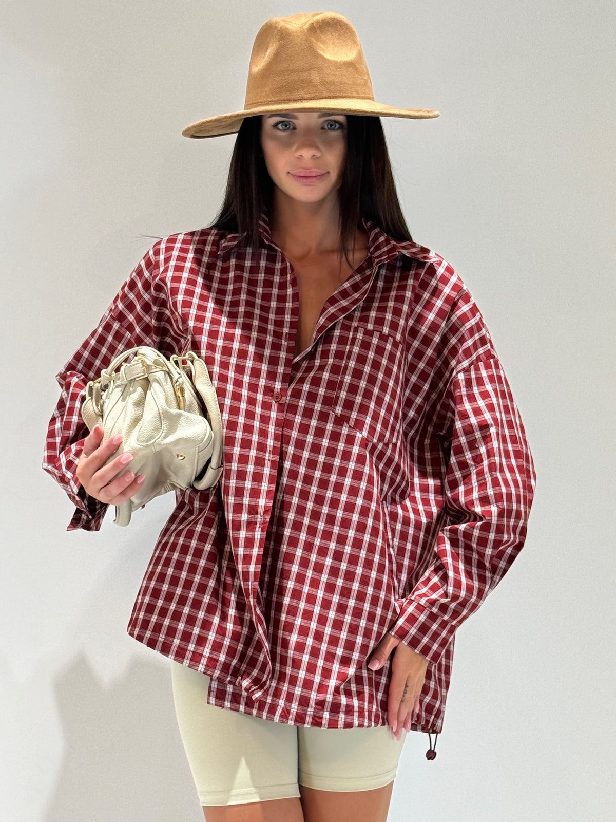 CAMICIA BALLY QUADRI bordeaux|Colore:Bordeaux