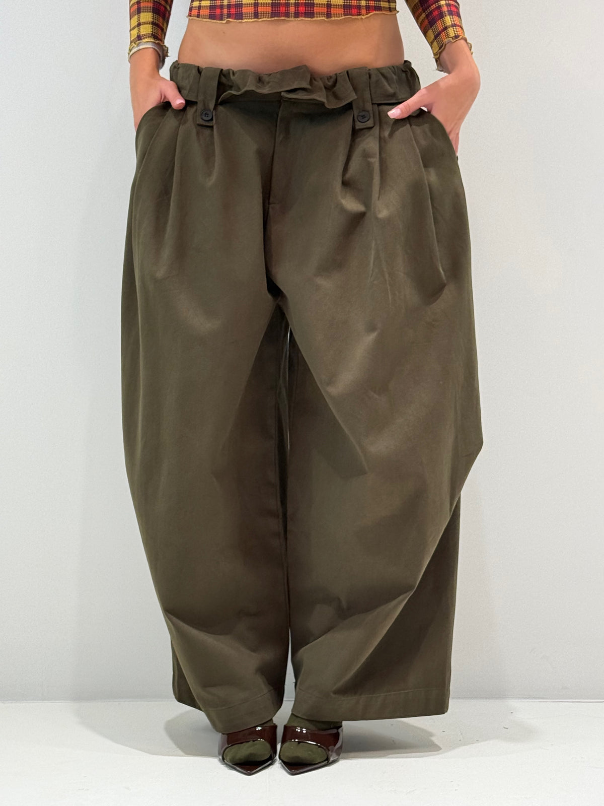 PANTALONE VERACRUZ verde militare|Colore:Verde militare