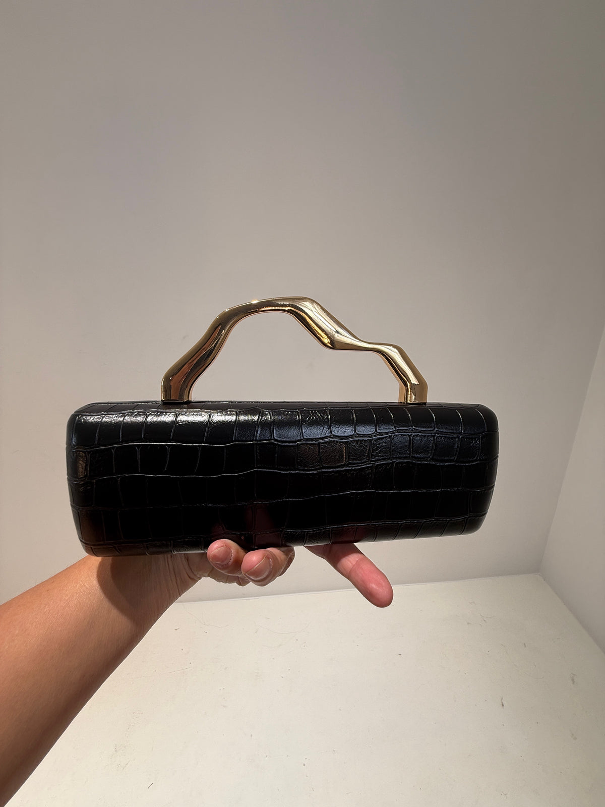 BORSA CHESTERFIELD nero|Colore:Nero