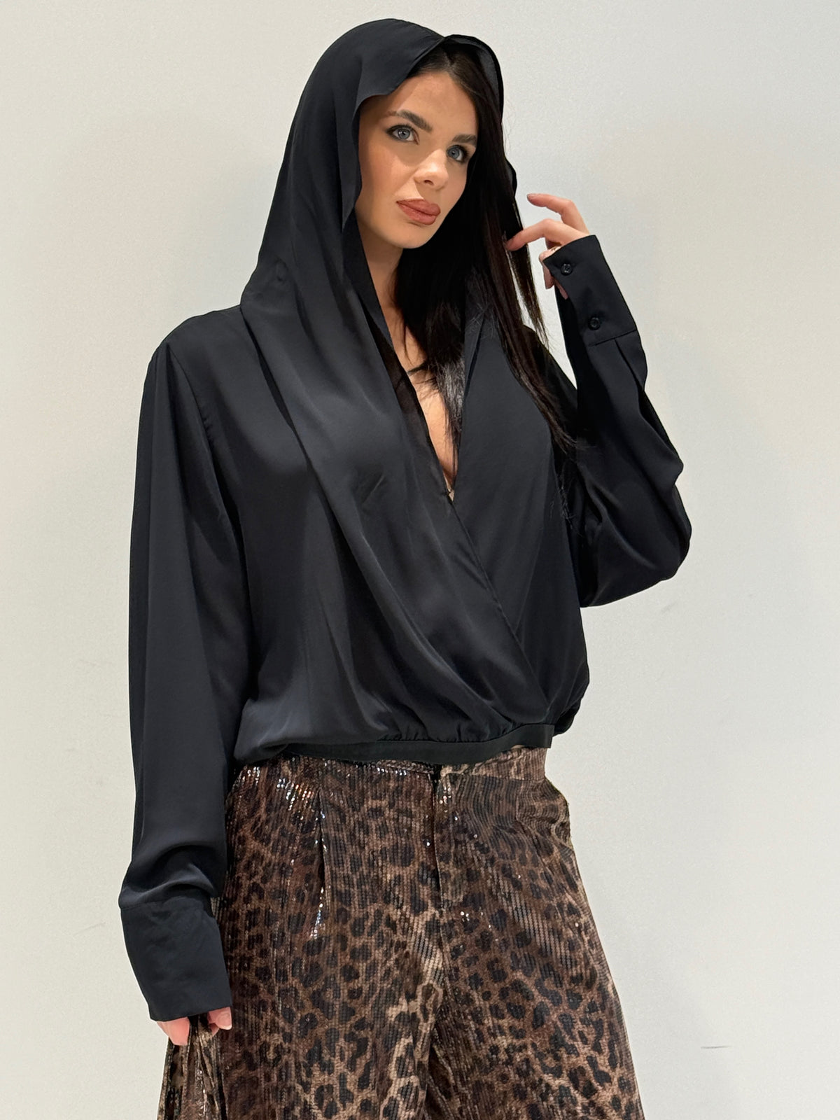 CAMICIA MACEIÓ nero|Colore:Nero