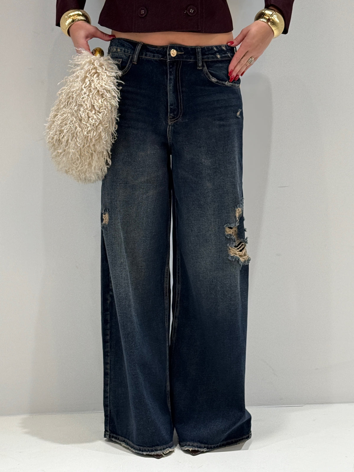 JEANS MAHA SARAKHAM DENIM lavaggio scuro|Colore:Lavaggio scuro