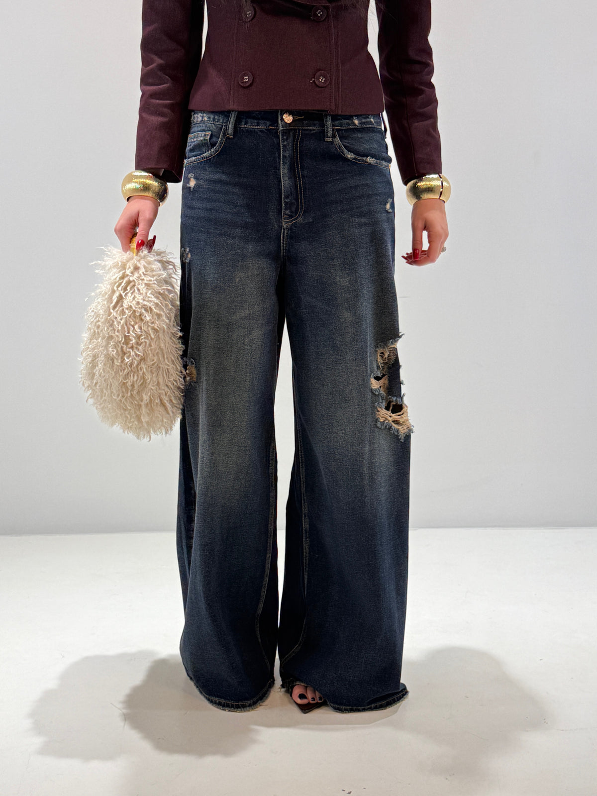 JEANS MAHA SARAKHAM DENIM lavaggio scuro|Colore:Lavaggio scuro
