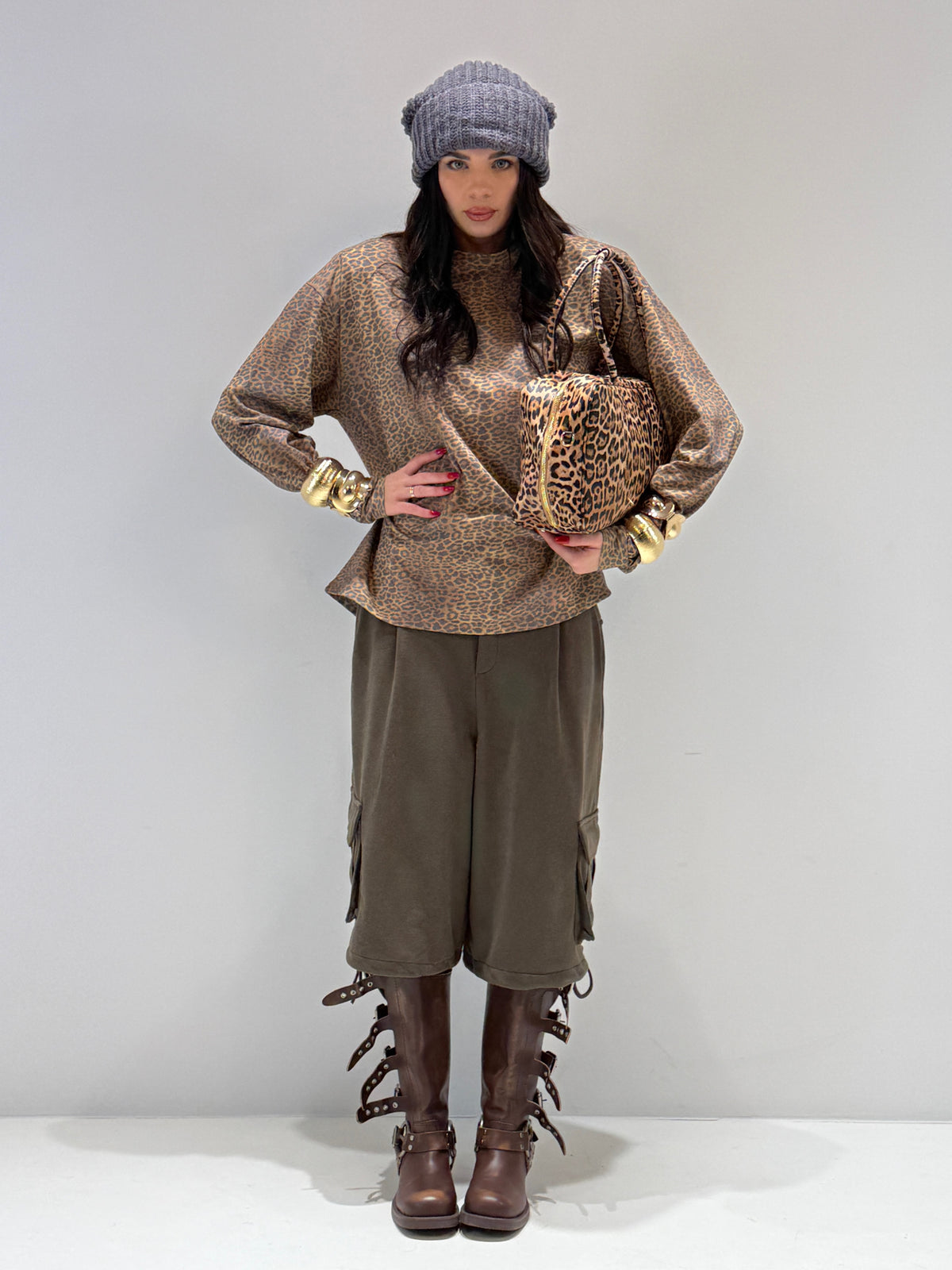 T-SHIRT PHASI CHAROEN beige|Colore:Beige