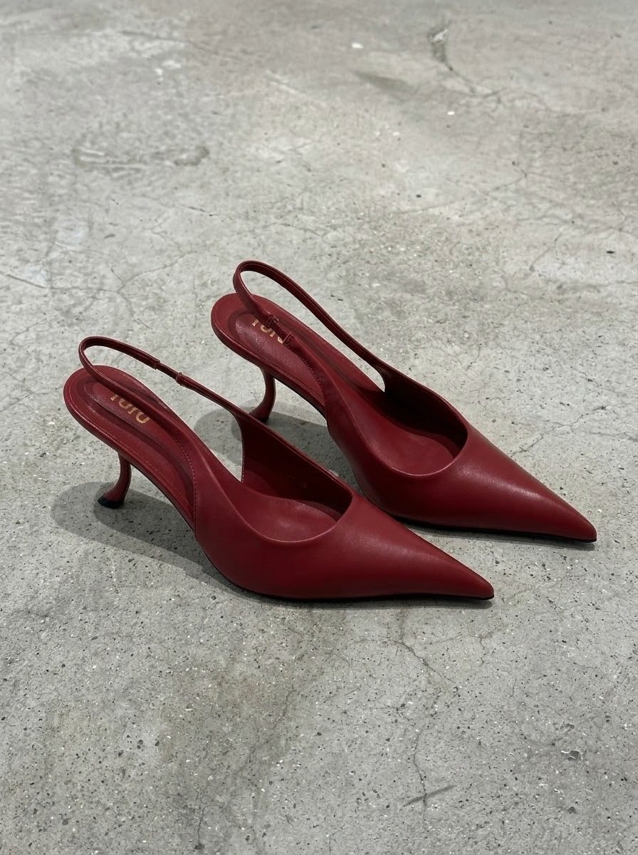 SLINGBACK SI RACHA rosso|Colore:Rosso