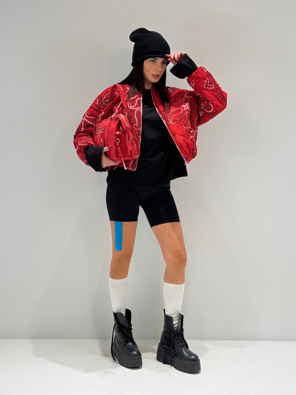 BOMBER CAY BY LUMINA rosso|Colore:Rosso