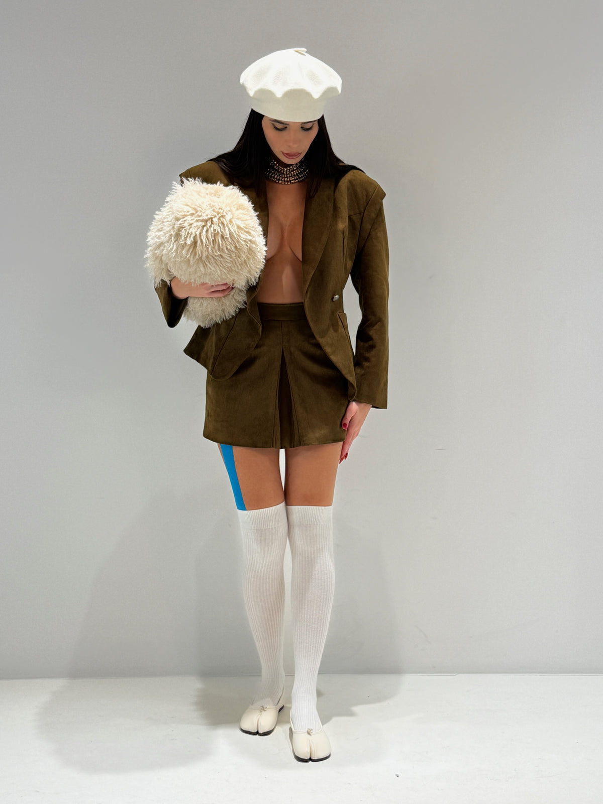 GONNA CHILCA BY LUMINA verde militare|Colore:Verde militare