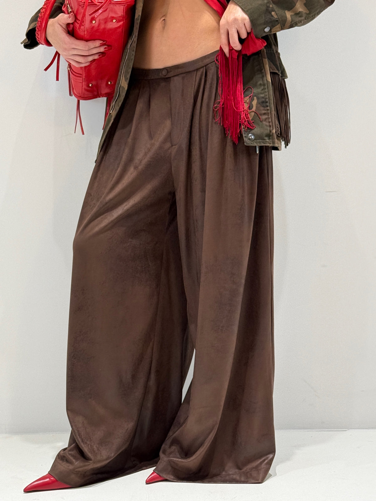 PANTALONE ARACAJU BY LUMINA marrone|Colore:Marrone