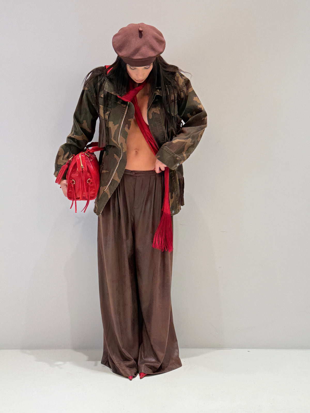 PANTALONE ARACAJU BY LUMINA marrone|Colore:Marrone