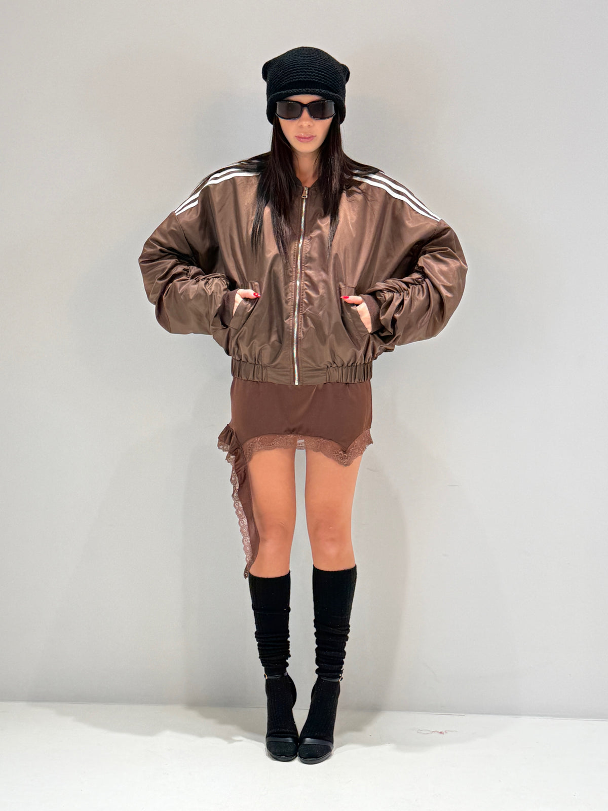 BOMBER SELDOVIA marrone|Colore:Marrone
