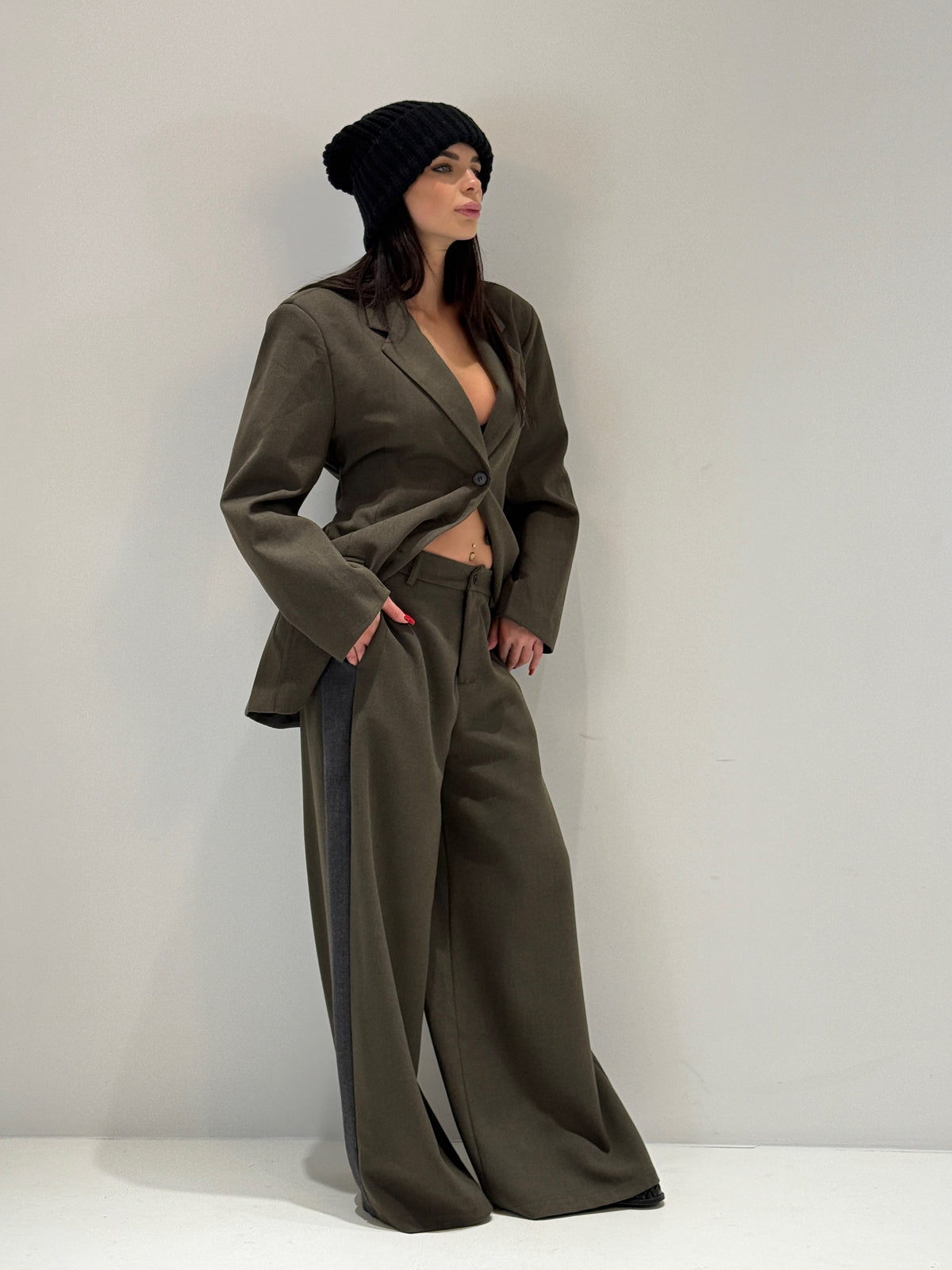 PANTALONE KOBUK BY LUMINA verde militare|Colore:Verde militare