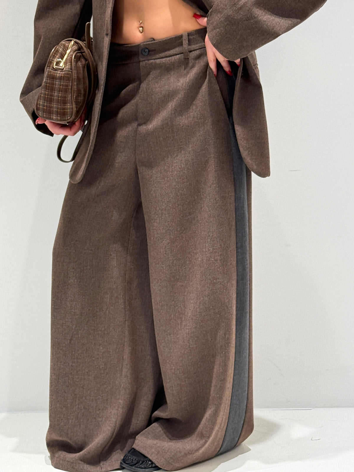 PANTALONE KOBUK BY LUMINA marrone|Colore:Marrone