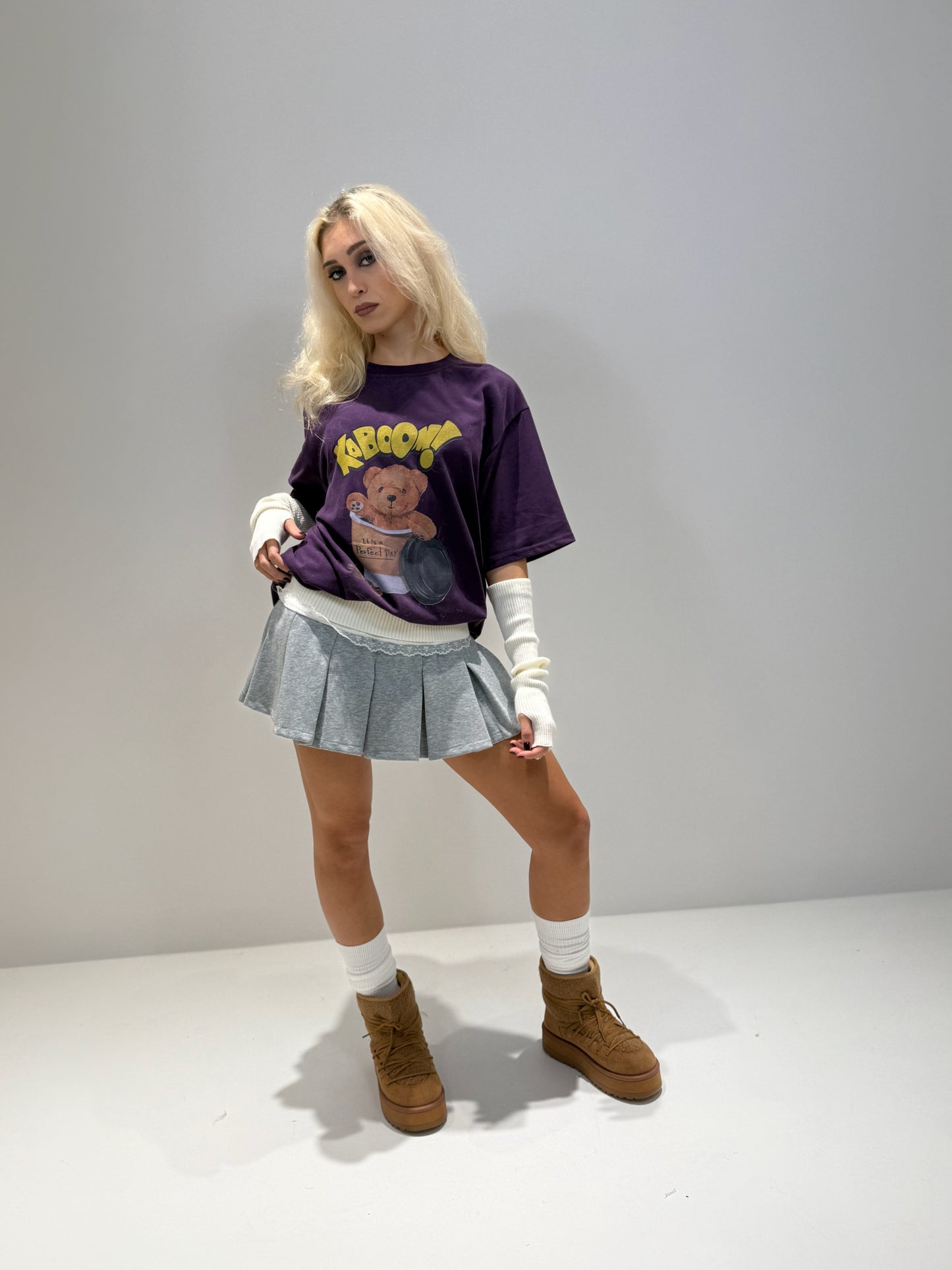 KABOOM T-SHIRT VIOLA