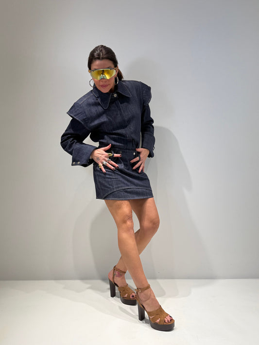 COORDINATO DENIM RAW LAVAGGIO SCURO