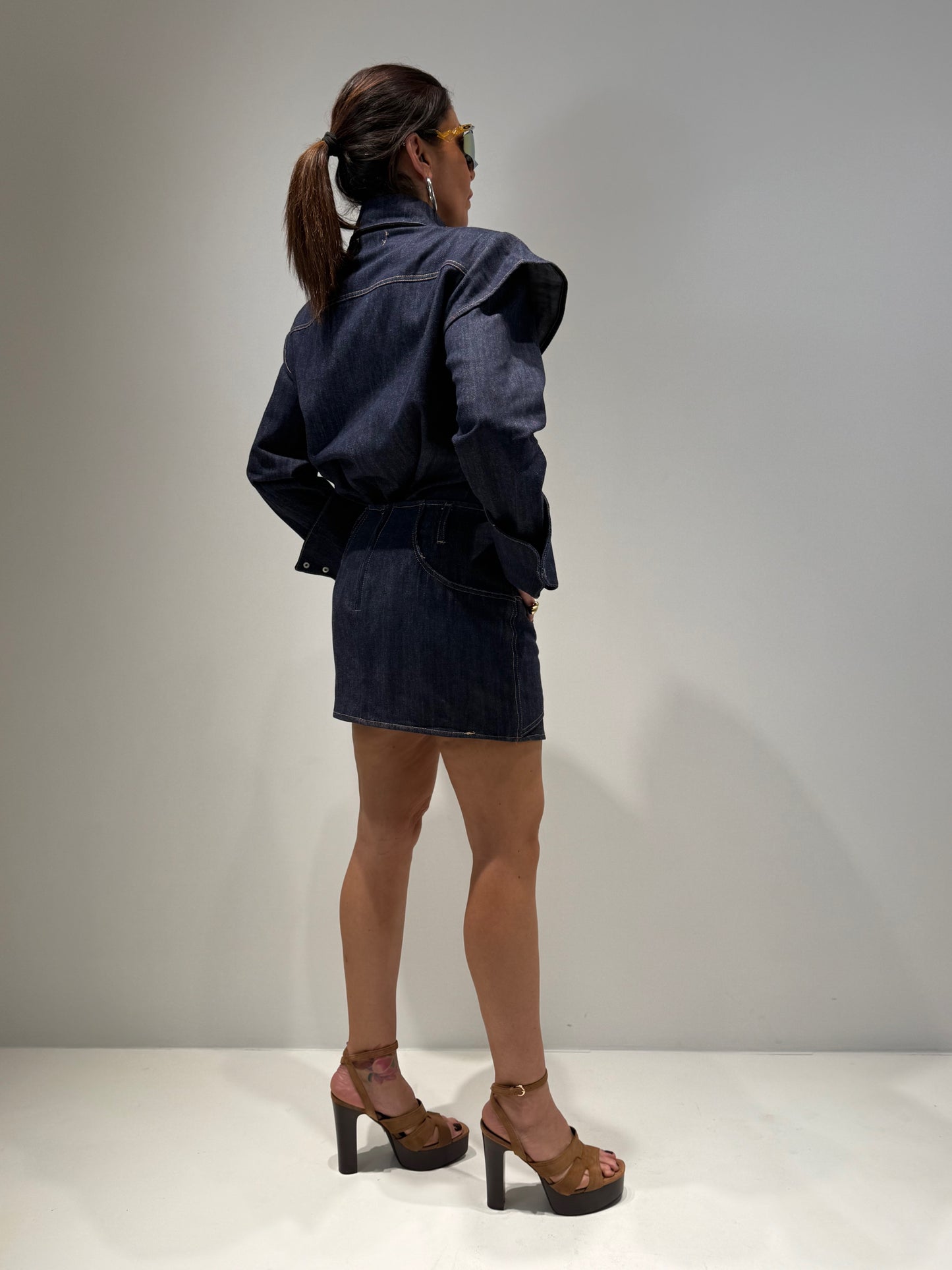 COORDINATO DENIM RAW LAVAGGIO SCURO