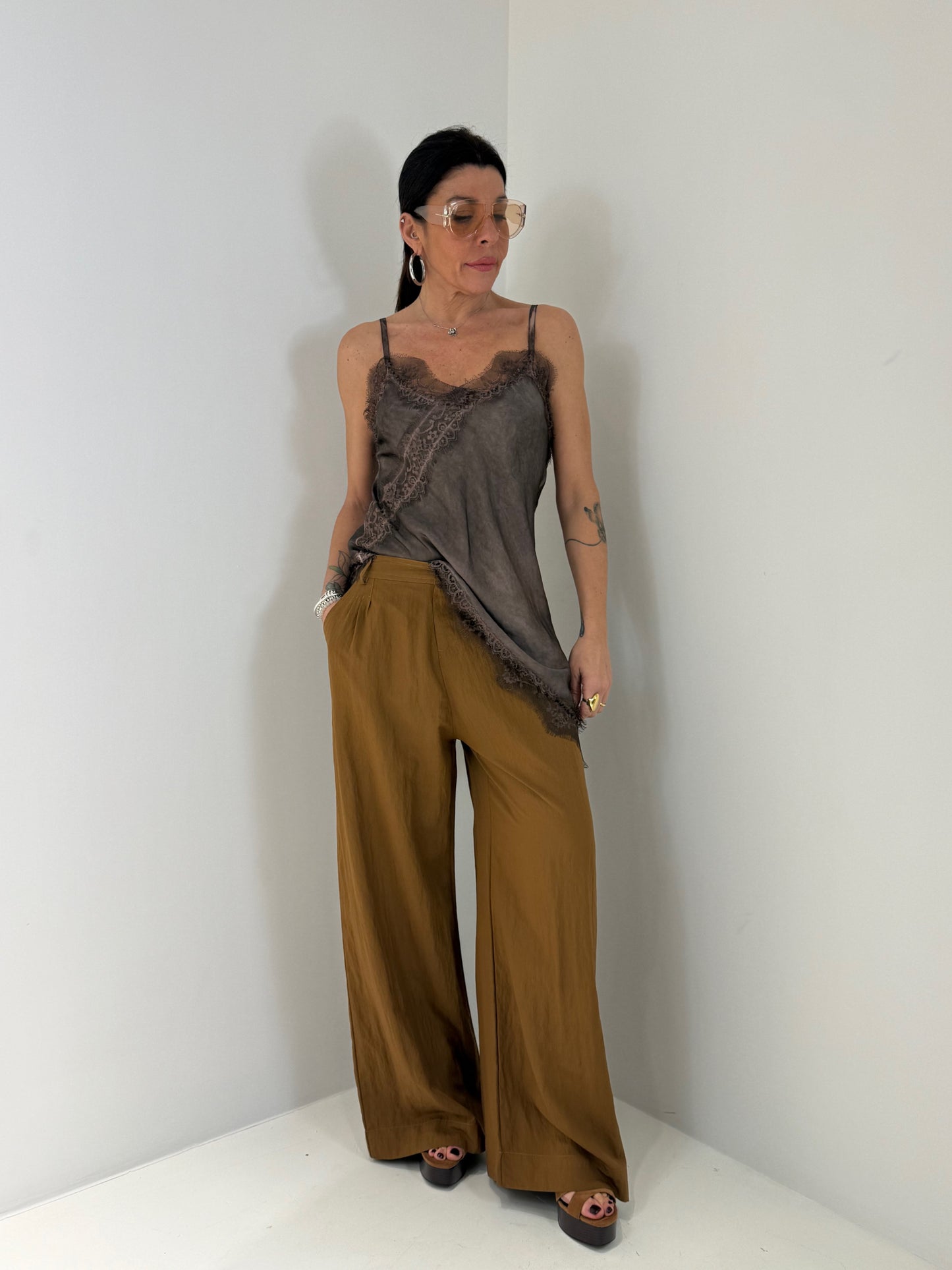 PANTALONE TWO  CUOIO