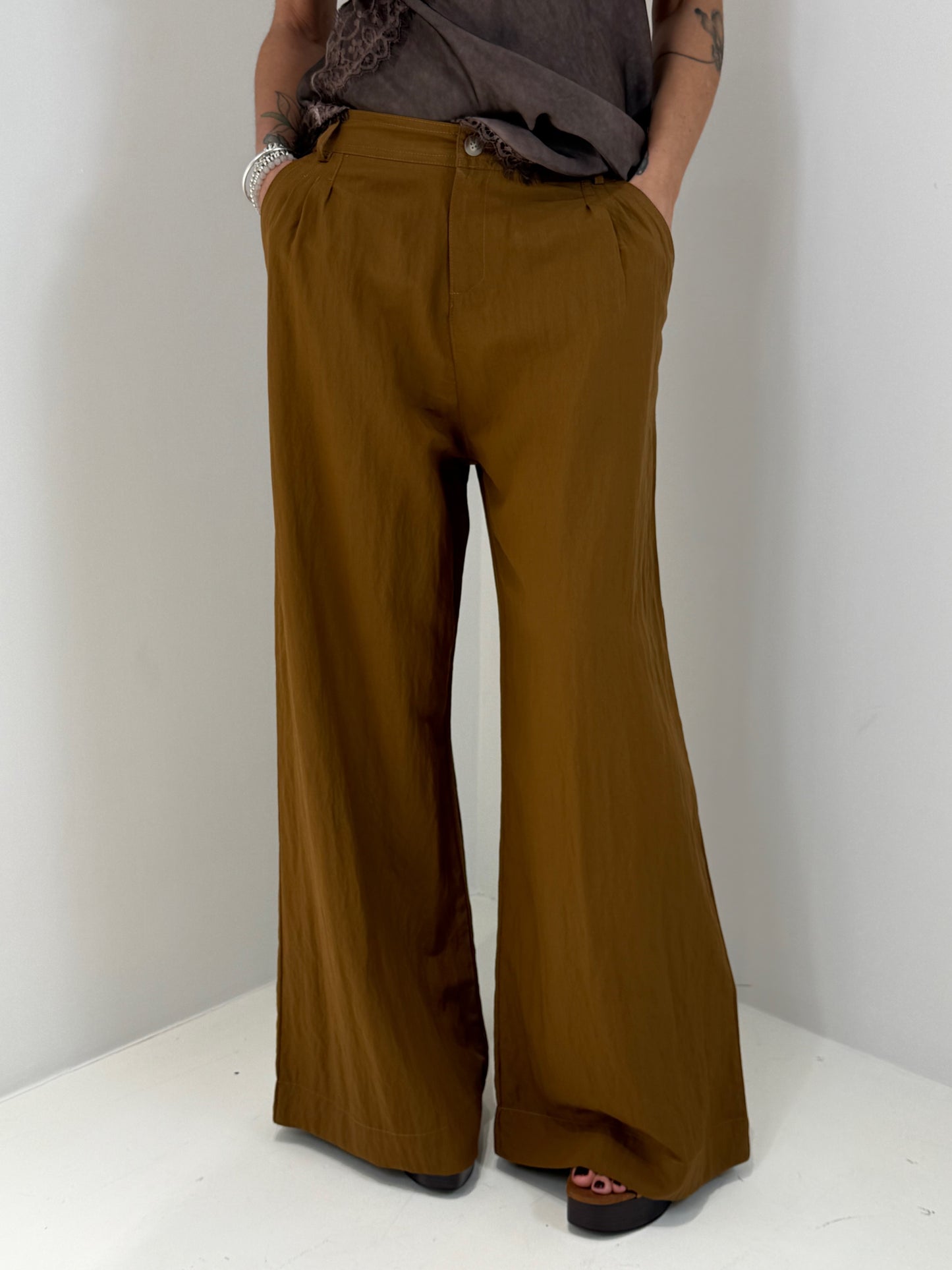 PANTALONE TWO  CUOIO