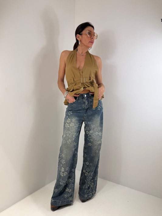 JEANS JAC JACQUARD LAVAGGIO MEDIO