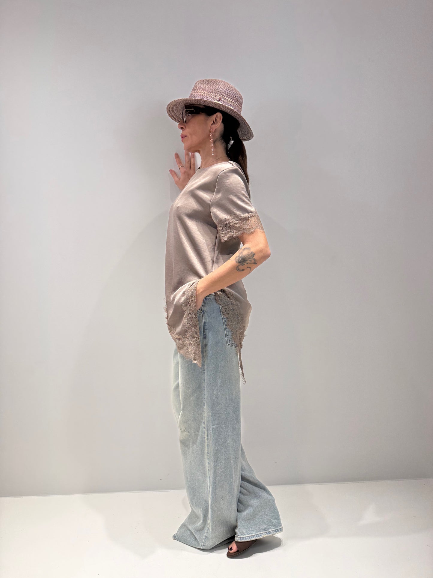 T-SHIRT LINGER fango|Colore:Fango