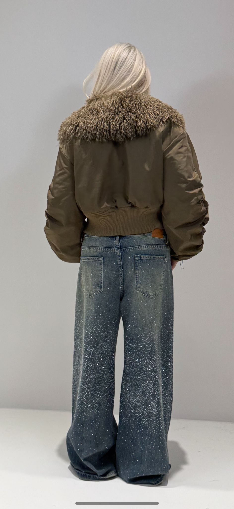 BOMBER AVIATOR VERDE MILITARE