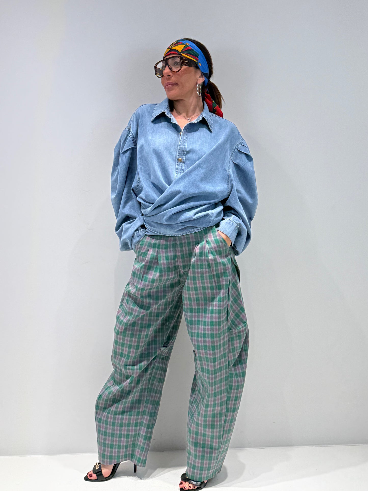 PANTALONE SCOZZ BALOON verde|Colore:Verde