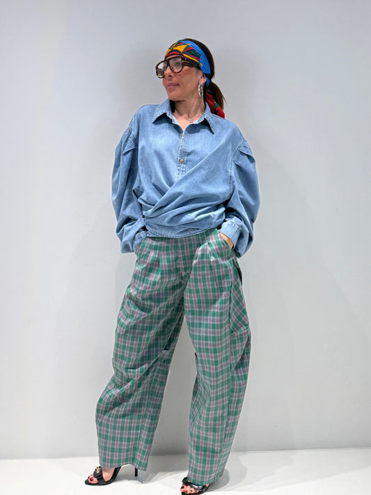 PANTALONE SCOZZ BALOON verde|Colore:Verde