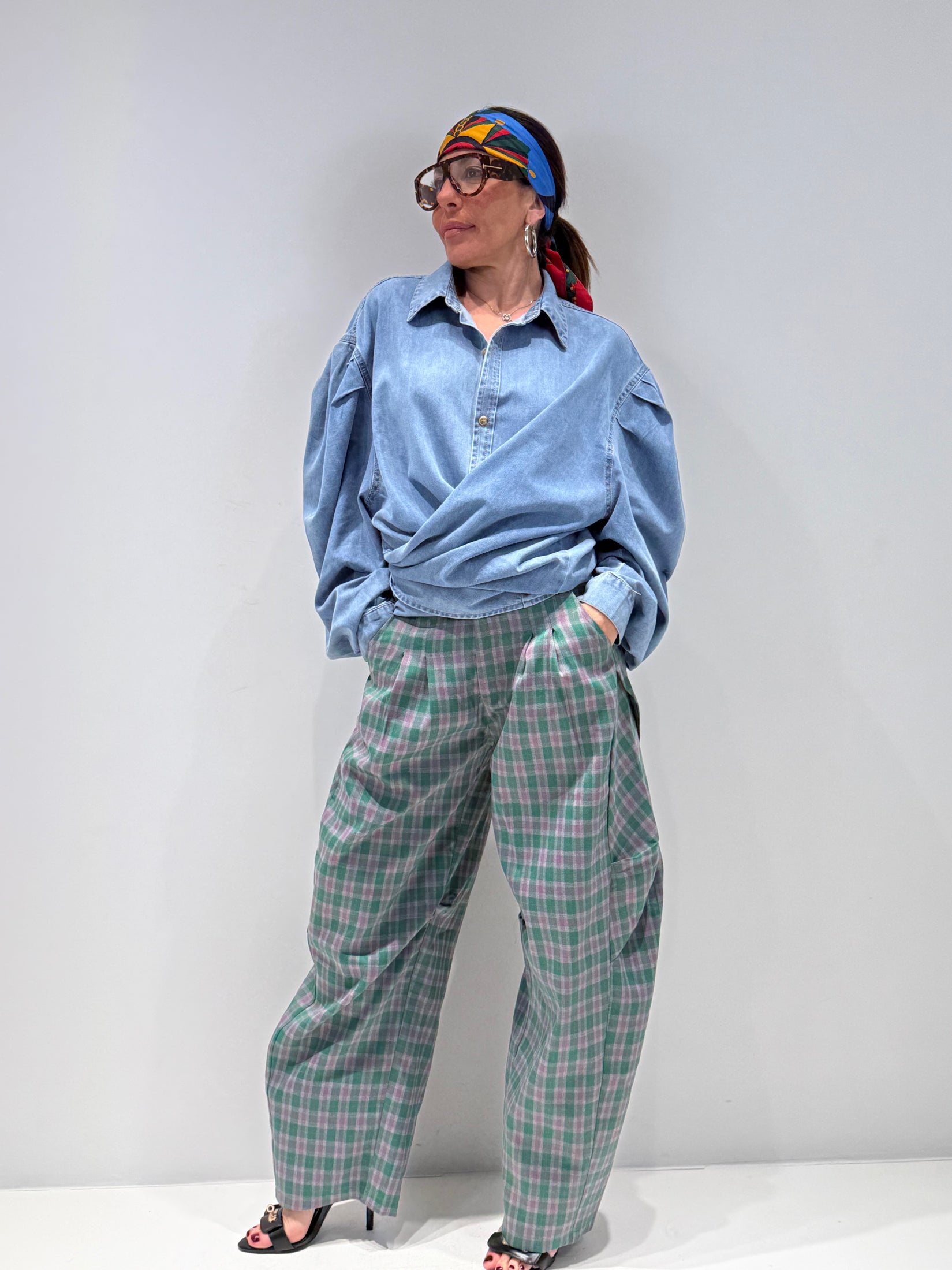 PANTALONE SCOZZ BALOON verde|Colore:Verde