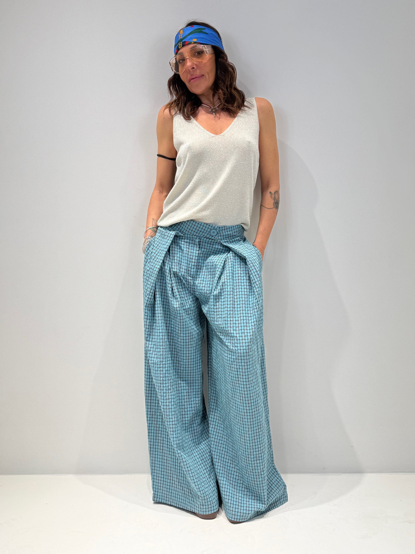 PANTALONE EOLIE FANTASY celeste|Colore:Celeste