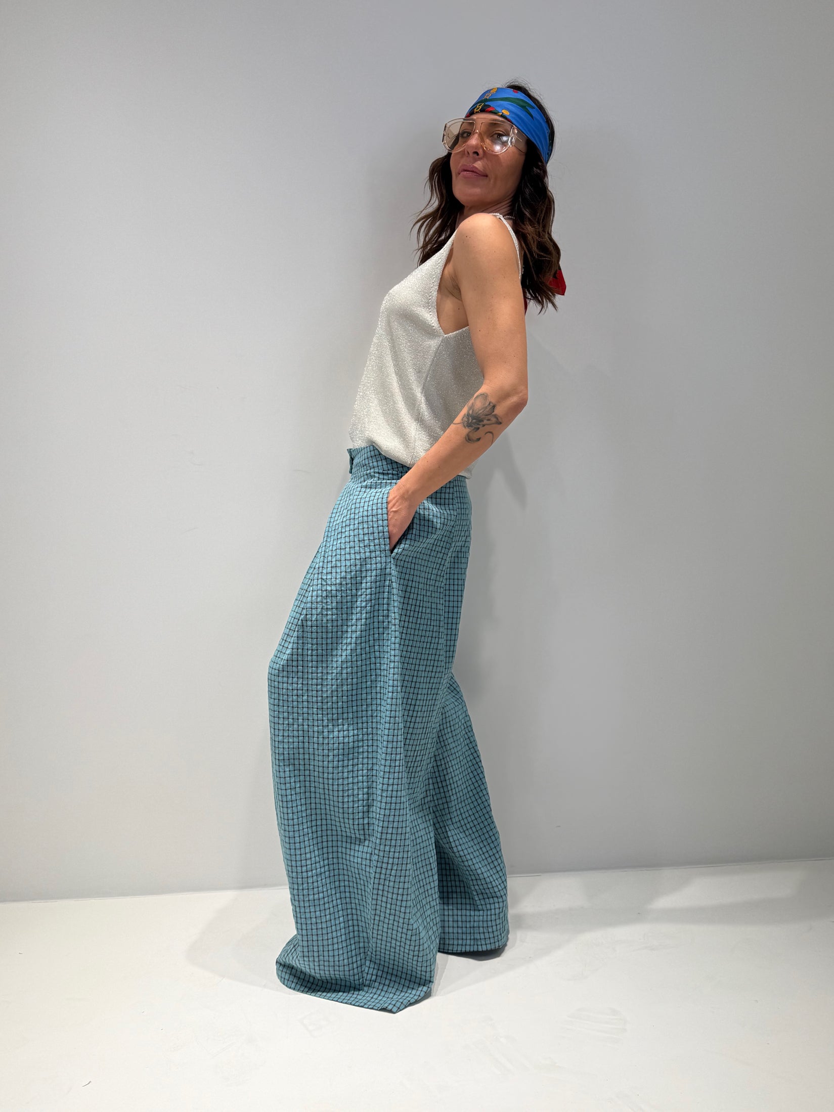 PANTALONE EOLIE FANTASY celeste|Colore:Celeste