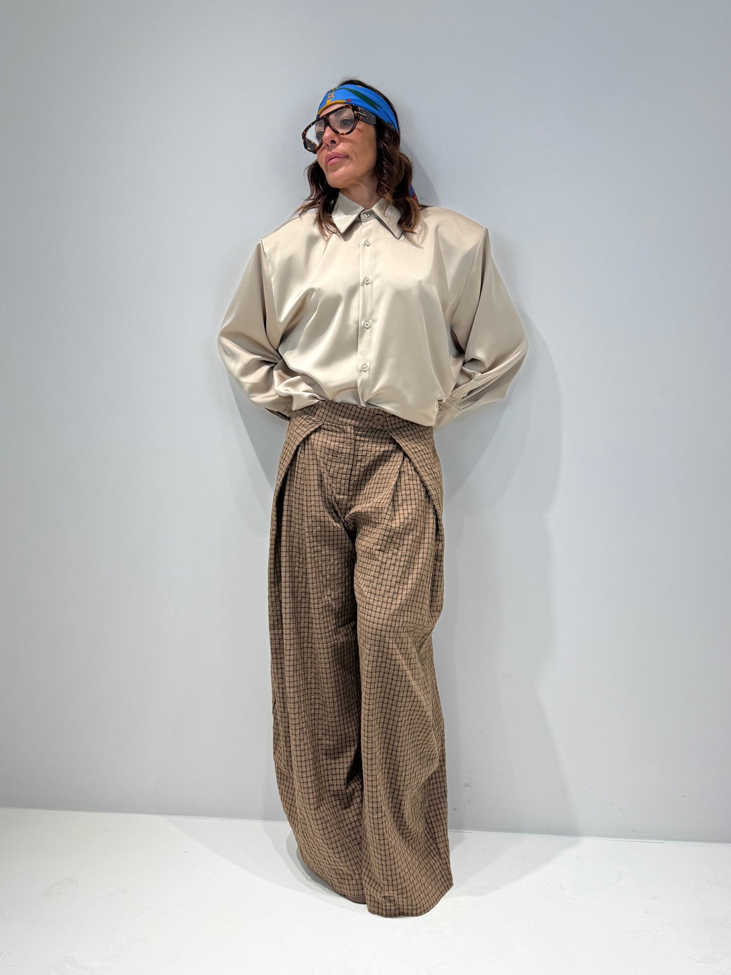 PANTALONE EOLIE FANTASY marrone|Colore:Marrone