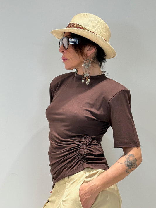 T-SHIRT INDI marrone|Colore:Marrone