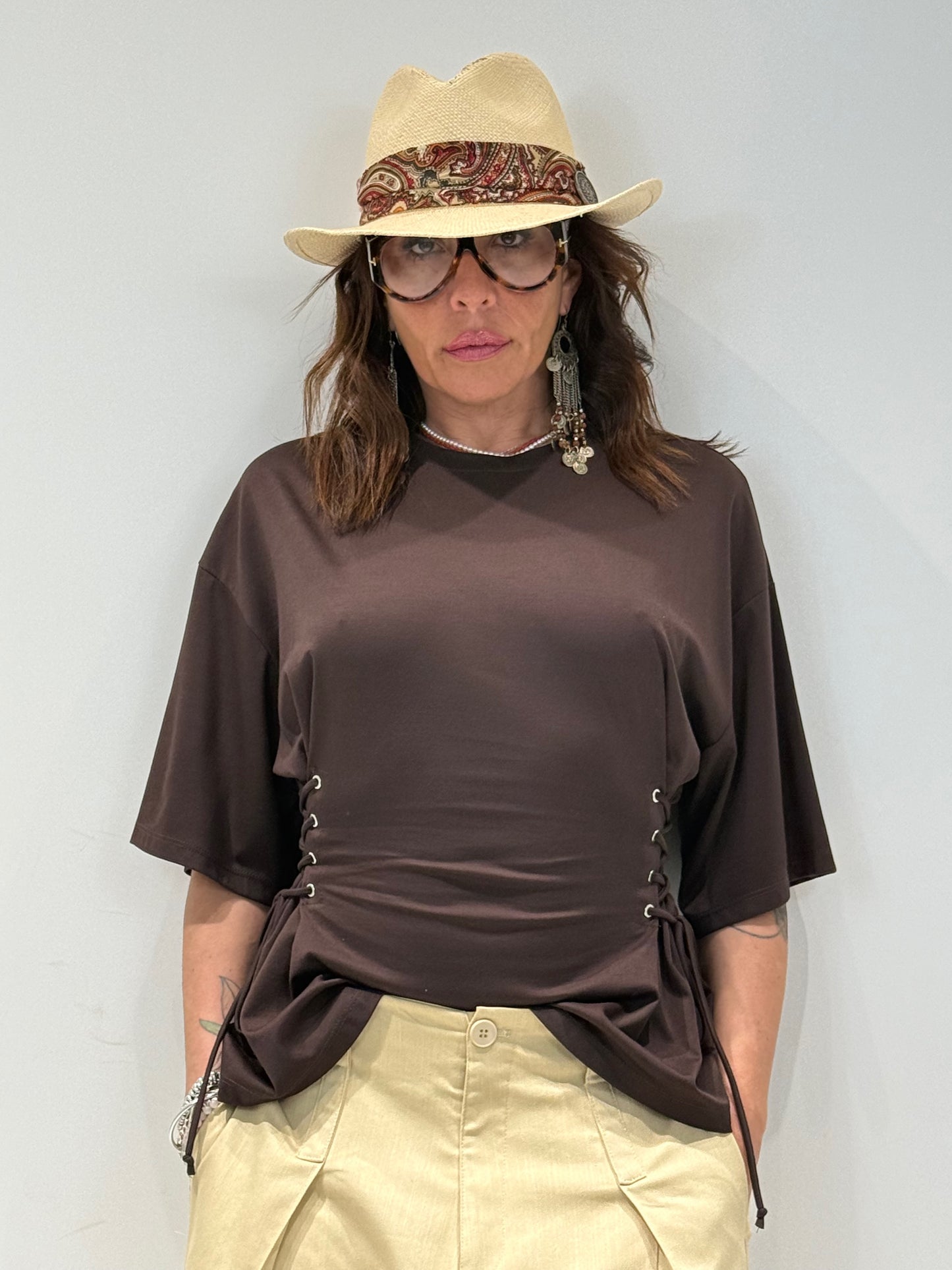 T-SHIRT BOOST BY LUMINA marrone|Colore:Marrone