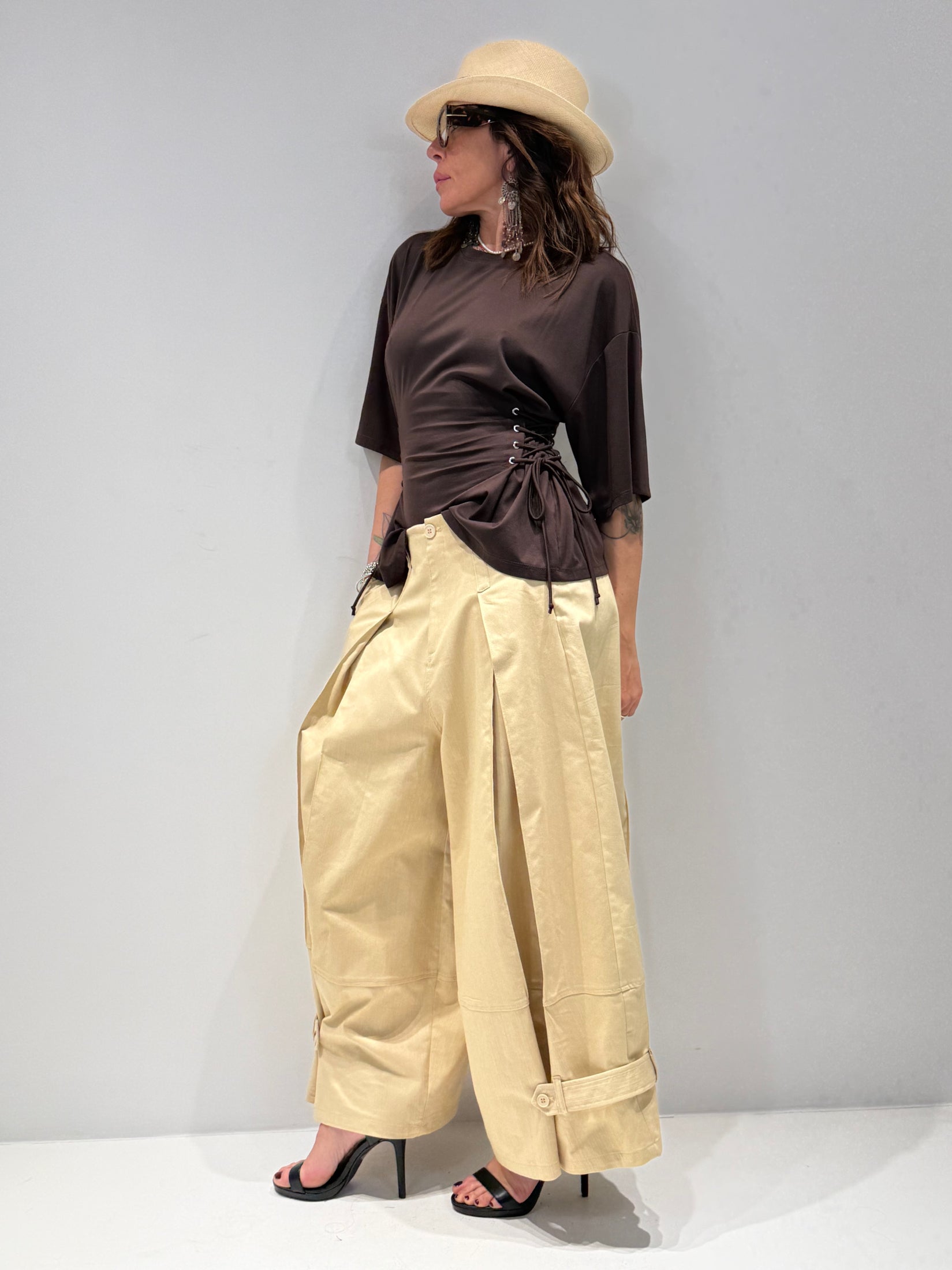 T-SHIRT BOOST BY LUMINA marrone|Colore:Marrone