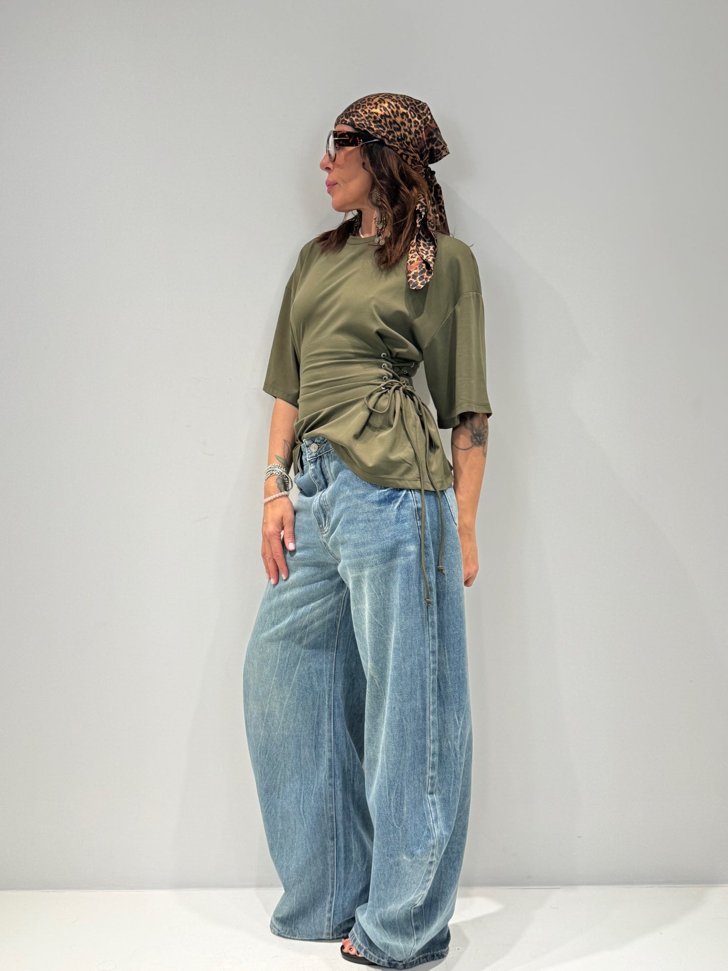 T-SHIRT BOOST BY LUMINA verde militare|Colore:Verde militare