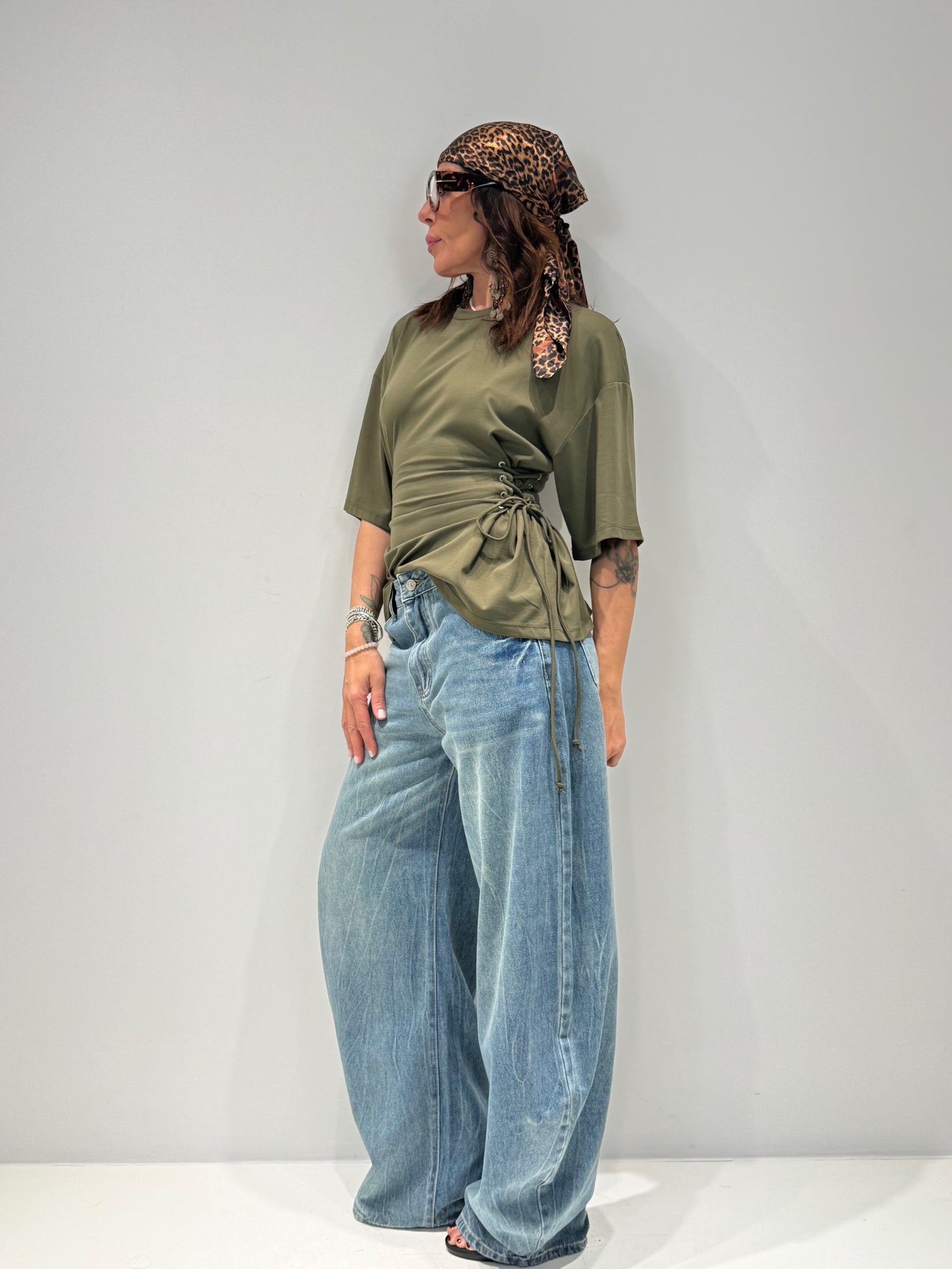T-SHIRT BOOST BY LUMINA verde militare|Colore:Verde militare