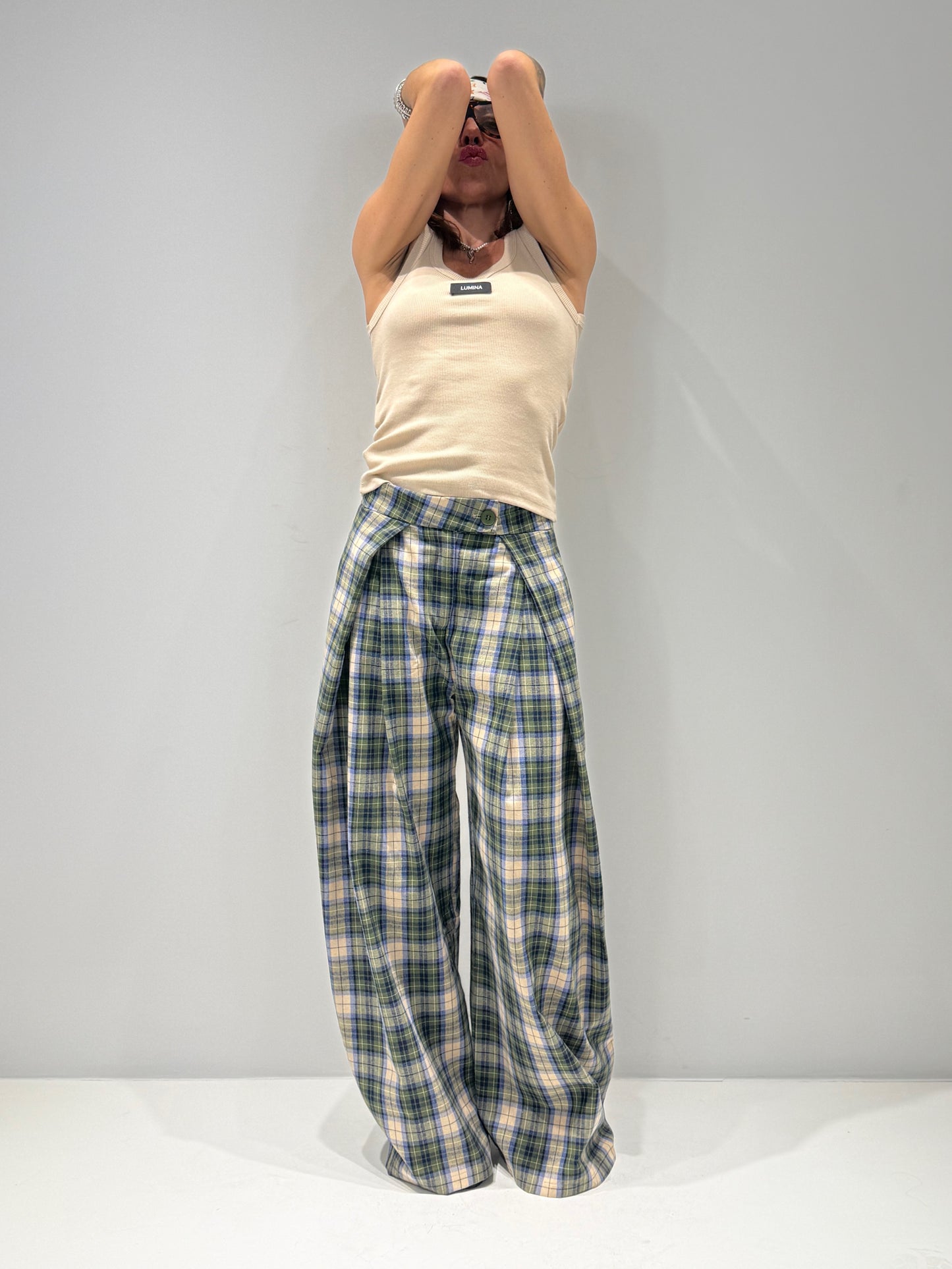 PANTALONE INE LONDON verde|Colore:Verde