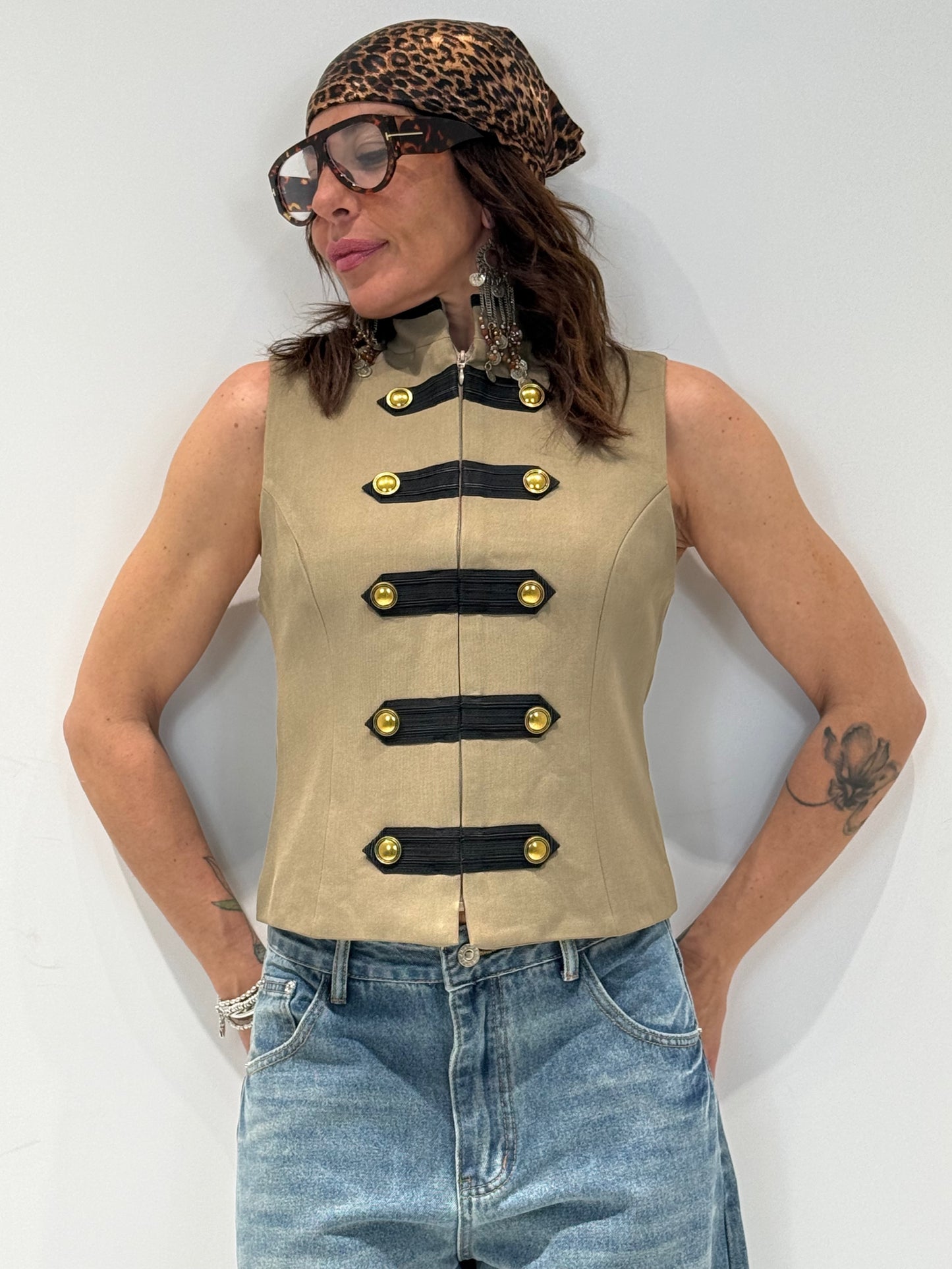 GILET LORD beige|Colore:Beige