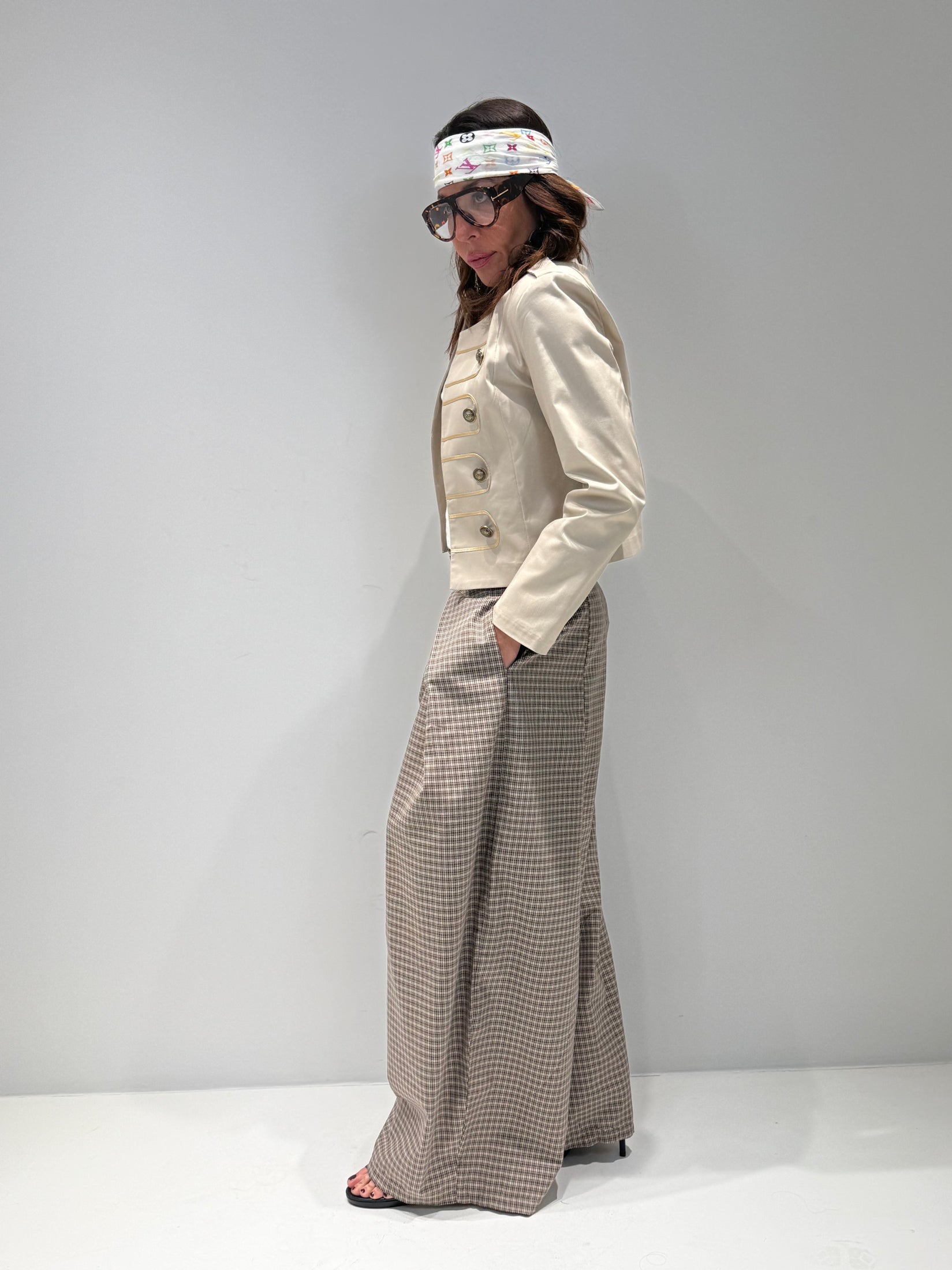 PANTALONE EOLIE FANTASY beige|Colore:Beige