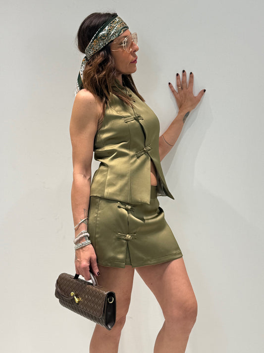 GILET KOREA BY LUMINA verde militare|Colore:Verde militare