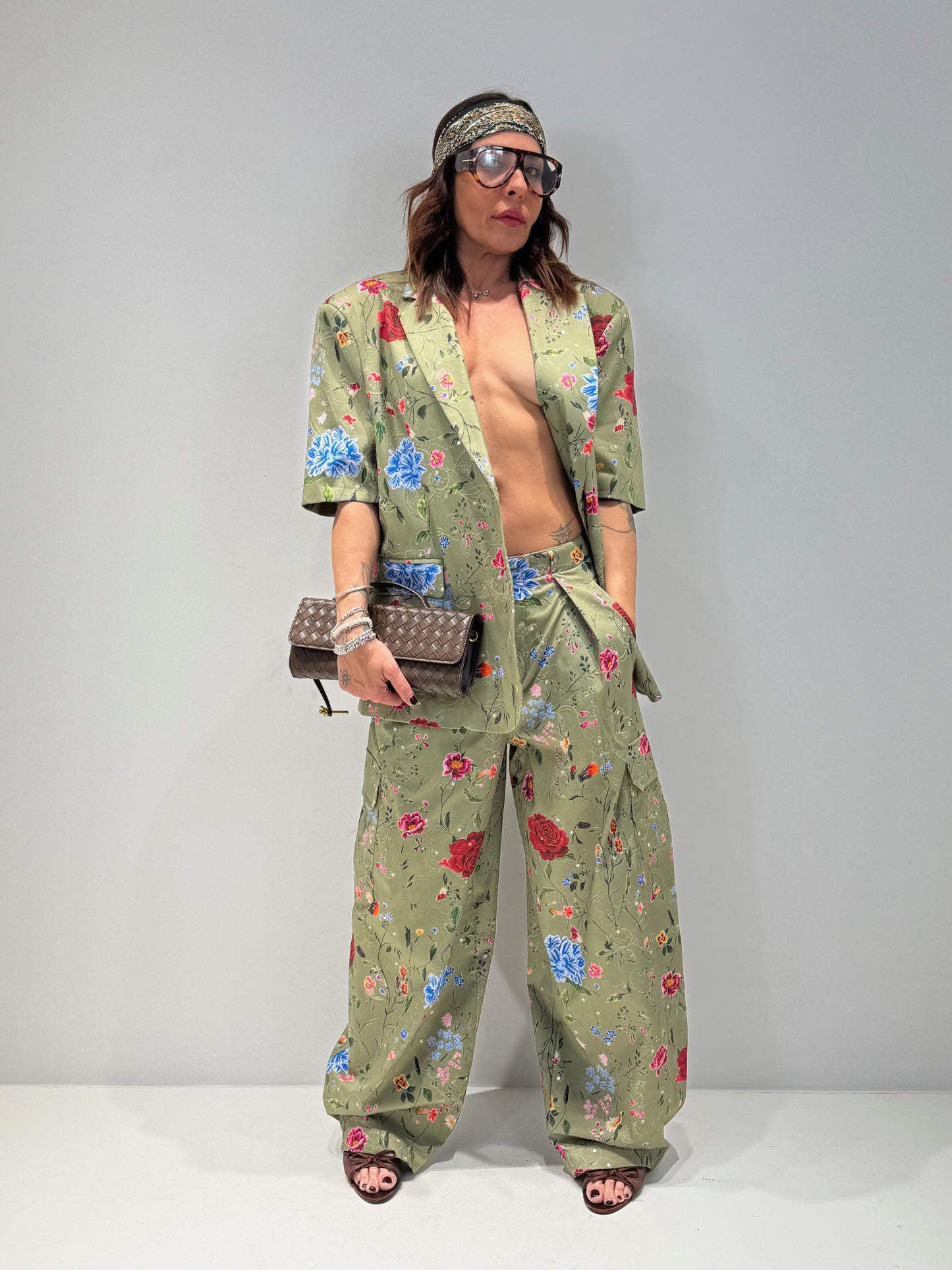 GIACCA FLOWERS BY LUMINA verde|Colore:Verde