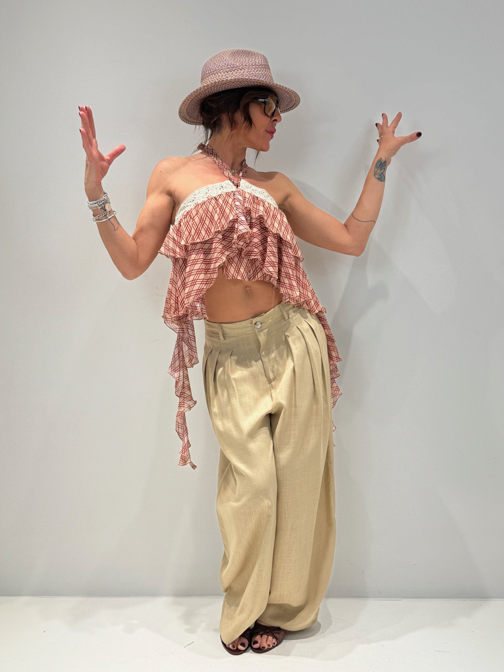PANTALONE PONZA cammello|Colore:Cammello